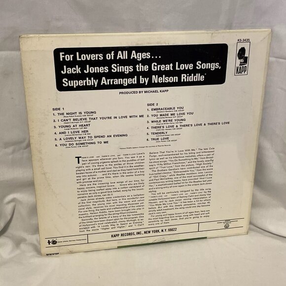 Jack Jones There's Love & There's Love & There's Love (Vinyl, 1965) Kapp Records - Picture 3 of 12